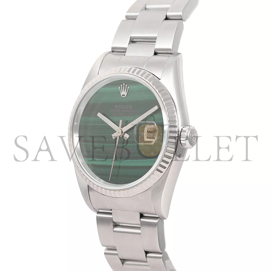 ROLEX DATEJUST GREEN MALACHITE DIAL  26MM WATCH 69178