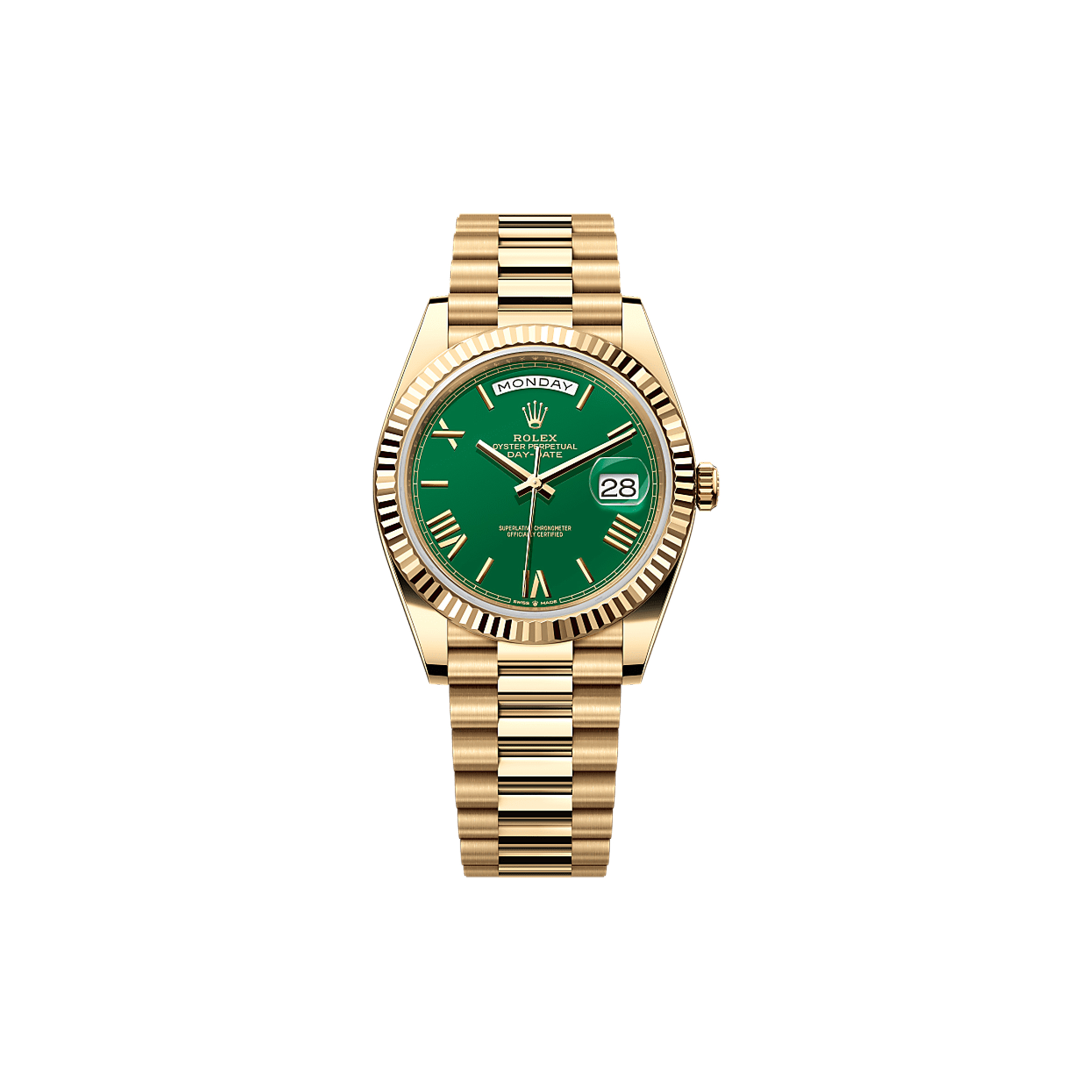 R*L*X DAY-DATE 40 OYSTER, 40 MM, YELLOW GOLD WATCH 228238-0061