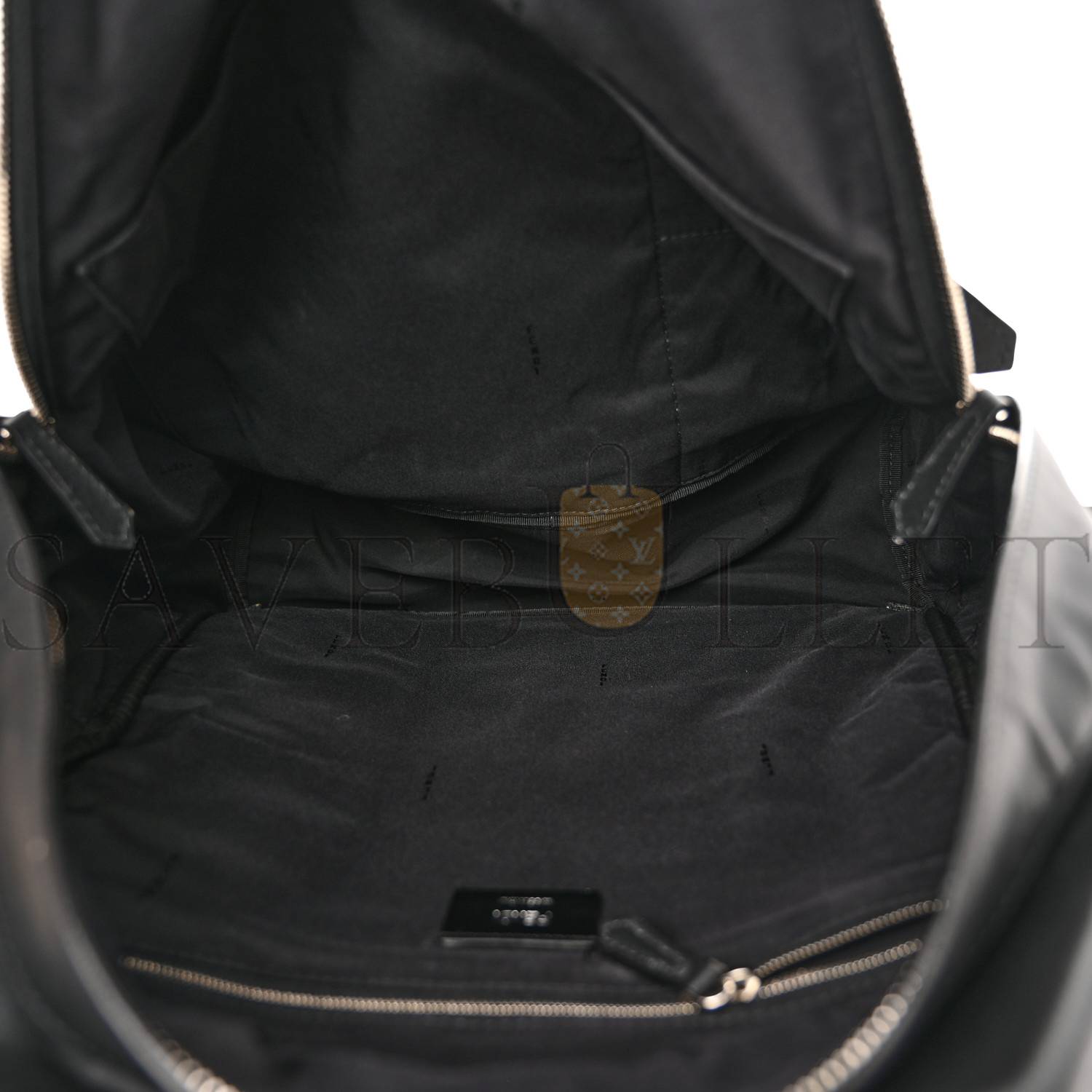 FENDI NYLON VITELLO LIBERTY VITELLO DOLCE MONSTER EYES ROUNDED BACKPACK BLACK SUNFLOWER (39*33*14cm) FENDI NYLON VITELLO LIBERTY VITELLO DOLCE MONSTER EYES ROUNDED BACKPACK BLACK SUNFLOWER (39*33*14cm)