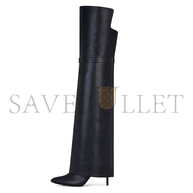 GIVENCHY SHARK LOCK STILETTO OVER-THE-KNEE BOOTS IN LEATHER BE703RE223-001 GIVENCHY SHARK LOCK STILETTO OVER-THE-KNEE BOOTS IN LEATHER BE703RE223-001