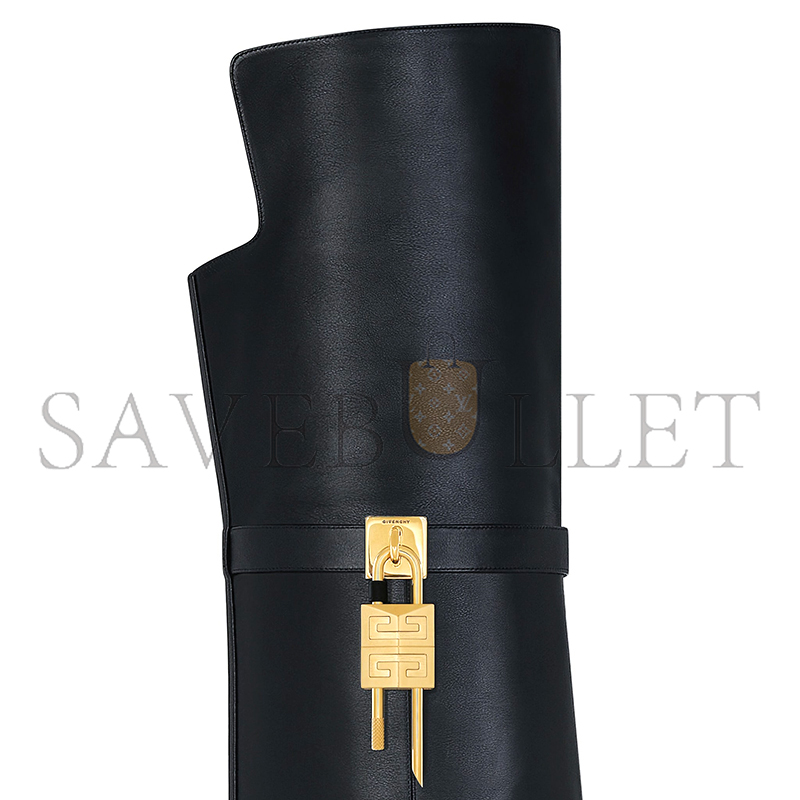 GIVENCHY SHARK LOCK STILETTO OVER-THE-KNEE BOOTS IN LEATHER BE703RE223-001 GIVENCHY SHARK LOCK STILETTO OVER-THE-KNEE BOOTS IN LEATHER BE703RE223-001