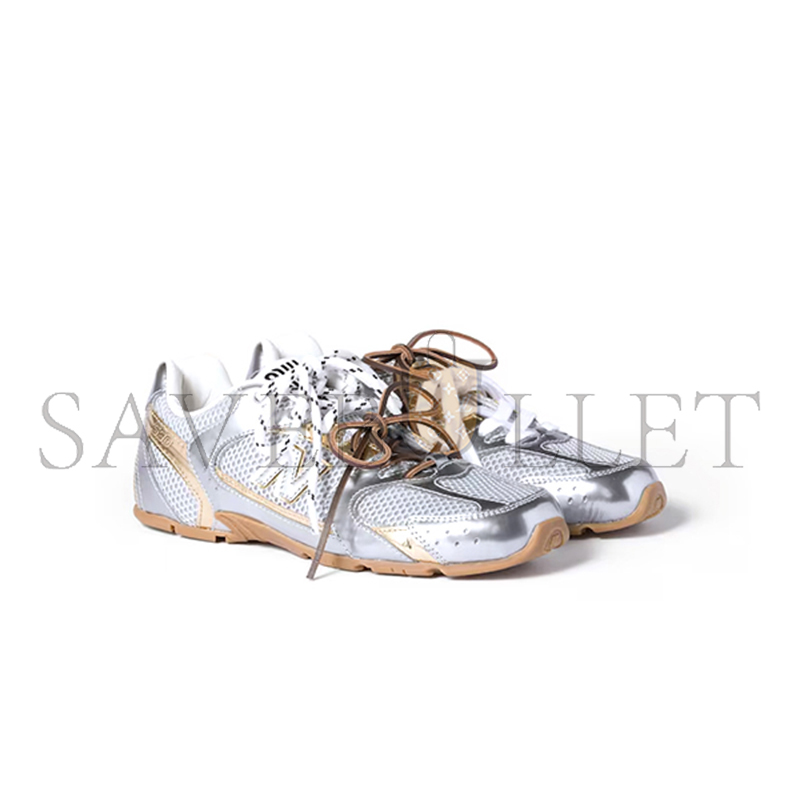 MIU MIU X NEW BALANCE 530 SL METALLIC LEATHER AND MESH SNEAKERS 5E165E MIU MIU X NEW BALANCE 530 SL METALLIC LEATHER AND MESH SNEAKERS 5E165E