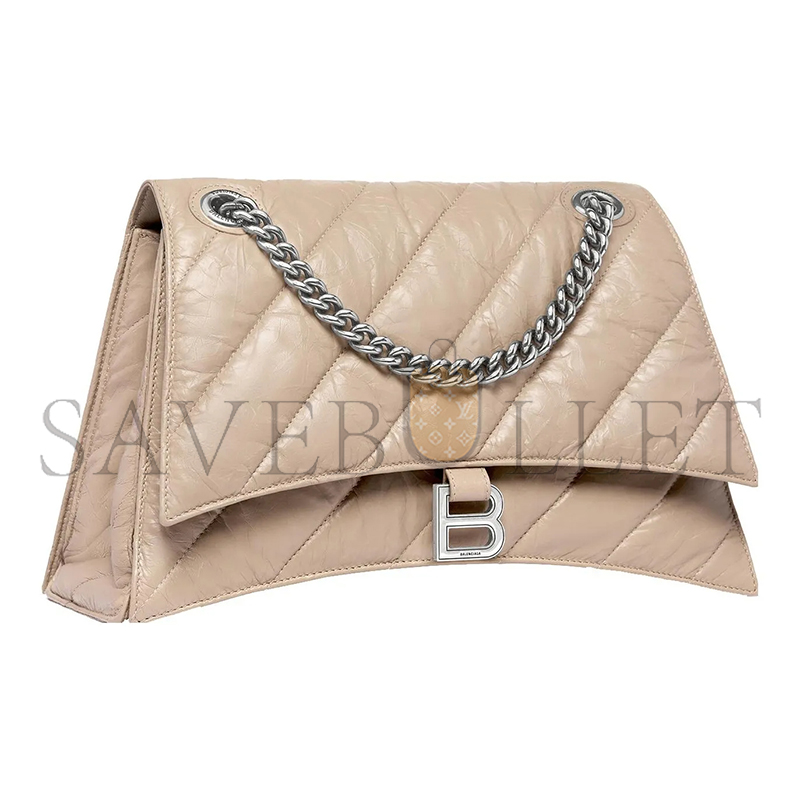 BALENCIAGA WOMEN'S CRUSH CHAIN BAG IN MEDIUM APRICOT 716393210J02906 (31*19.8*6.9cm)