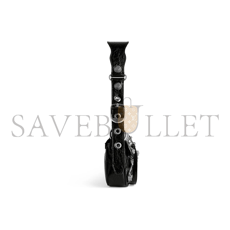 BALENCIAGA WOMEN'S LE CAGOLE IN MINI BLACK 7716701VG9Y1000 (22.8*12.9*4cm)