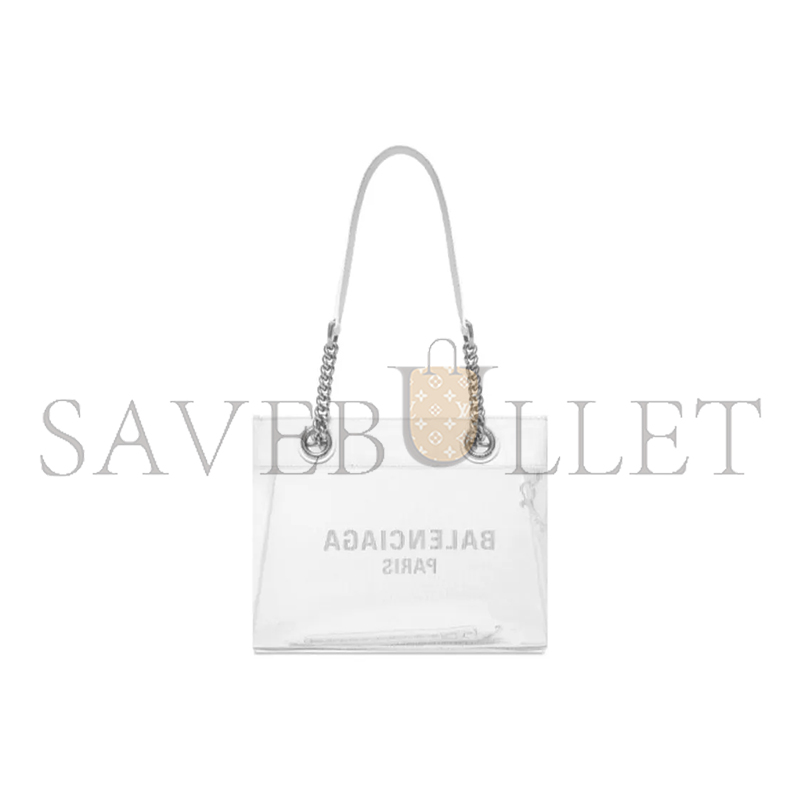 BALENCIAGA WOMEN'S DUTY FREE TOTE BAG SMALL IN WHITE 7416032AADB9060 (22.9*18.8*10.9cm)