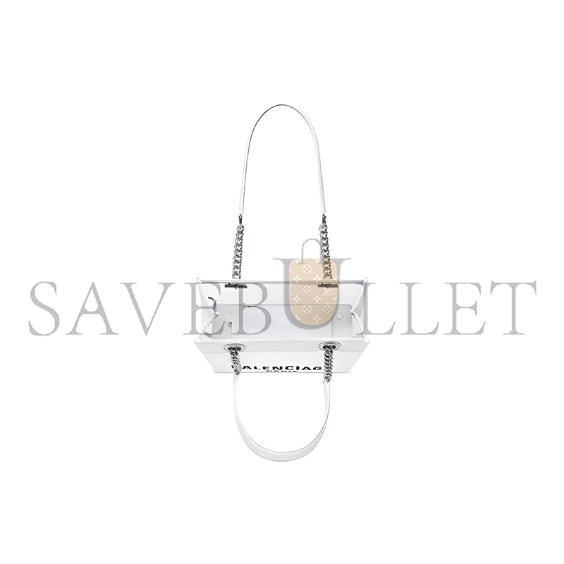 BALENCIAGA WOMEN'S DUTY FREE TOTE BAG SMALL IN WHITE 7416032AADB9060 (22.9*18.8*10.9cm)