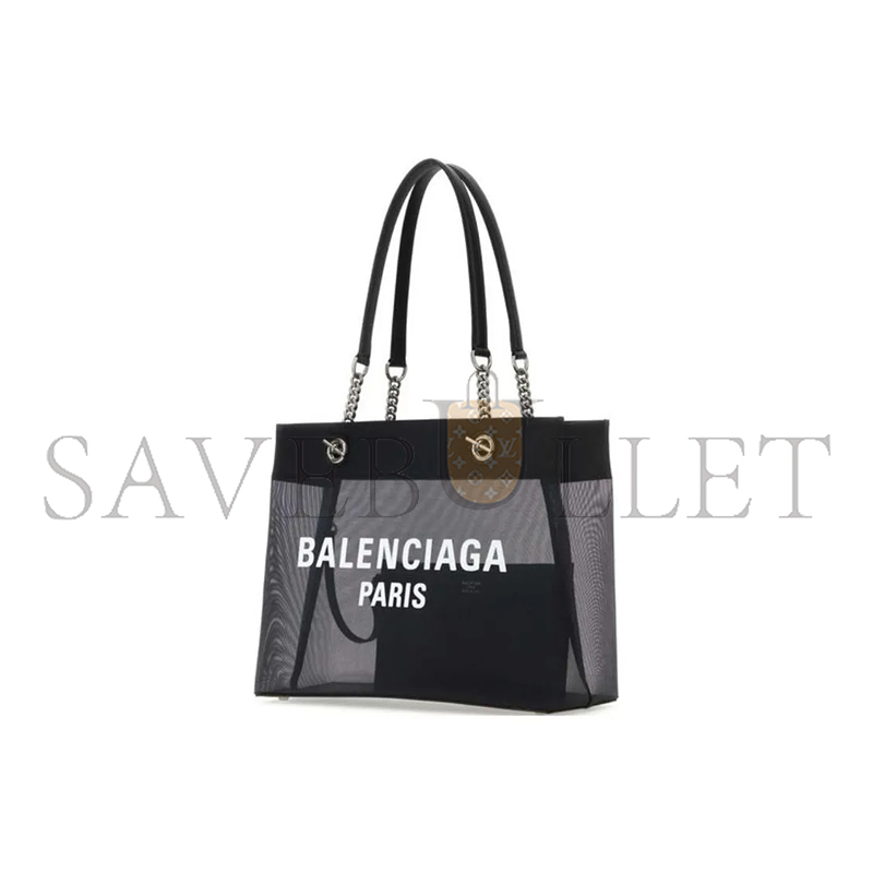 BALENCIAGA WOMEN'S DUTY FREE TOTE BAG MEDIUM IN BLACK 7416022AADB1090 (35*18.8*13.9cm)