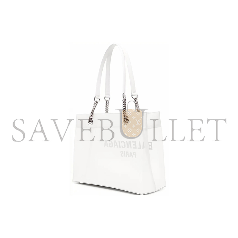 BALENCIAGA WOMEN'S DUTY FREE TOTE BAG MEDIUM IN WHITE 7416022AADB (35*18.8*13.9cm)