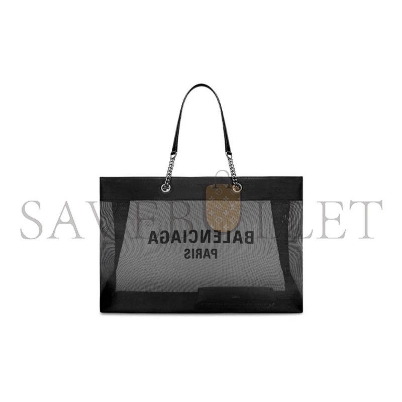 BALENCIAGA WOMEN'S DUTY FREE TOTE BAG LARGE IN BLACK 7416052AADB1090 (47*33*16cm)