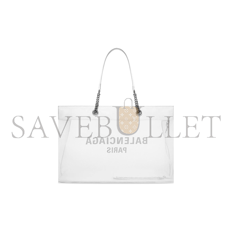 BALENCIAGA WOMEN'S DUTY FREE TOTE BAG LARGE IN WHITE 7416052AADB9060 (47*33*16cm)