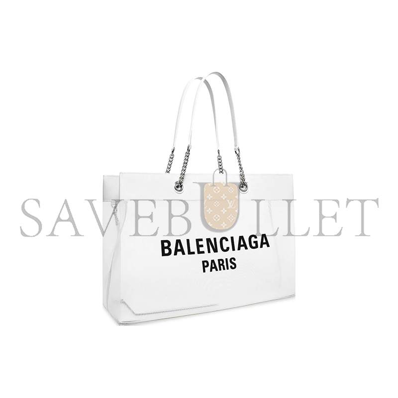 BALENCIAGA WOMEN'S DUTY FREE TOTE BAG LARGE IN WHITE 7416052AADB9060 (47*33*16cm)
