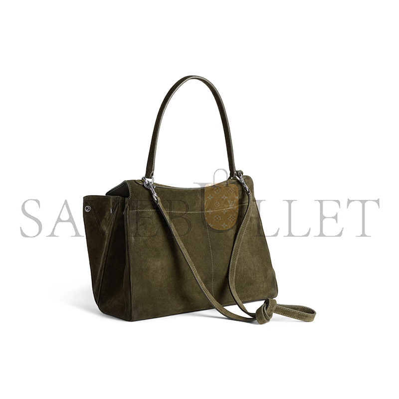 BALENCIAGA WOMEN'S RODEO HANDBAG MEDIUM IN KHAKI 7897722AB4G3503 (35*23.3*10.9cm) BALENCIAGA WOMEN'S RODEO HANDBAG MEDIUM IN KHAKI 7897722AB4G3503 (35*23.3*10.9cm)