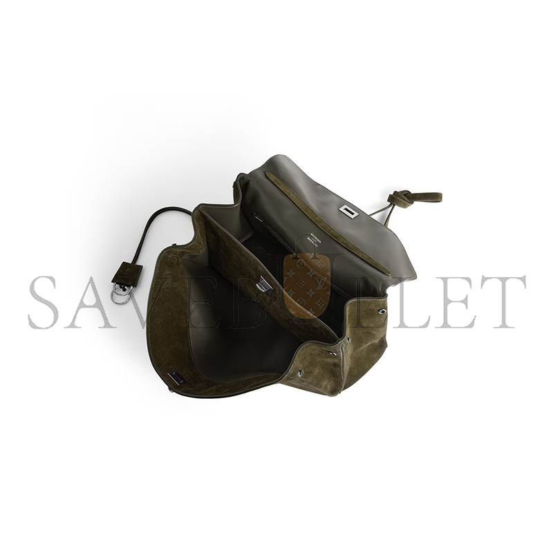 BALENCIAGA WOMEN'S RODEO HANDBAG MEDIUM IN KHAKI 7897722AB4G3503 (35*23.3*10.9cm) BALENCIAGA WOMEN'S RODEO HANDBAG MEDIUM IN KHAKI 7897722AB4G3503 (35*23.3*10.9cm)