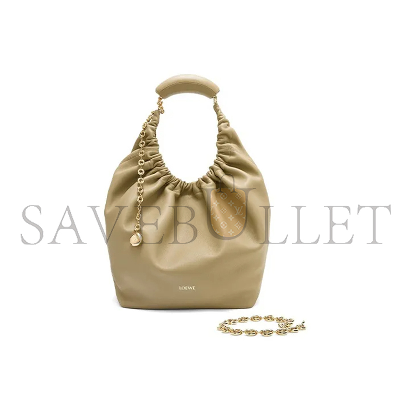 LOEWE MEDIUM SOFT NAPPA SHEEP LEATHER SQUEEZE BAG A914Q37X01-9584 (34*33*13.5cm)