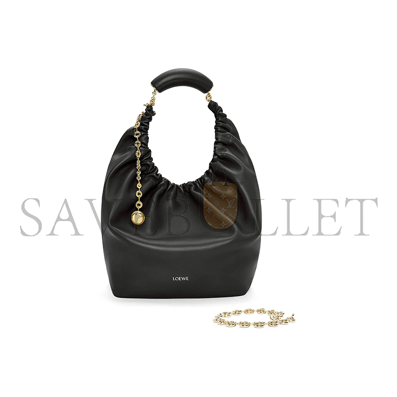 LOEWE MEDIUM SOFT NAPPA SHEEP LEATHER SQUEEZE BAG A914Q37X01-1100 (34*33*13.5cm)