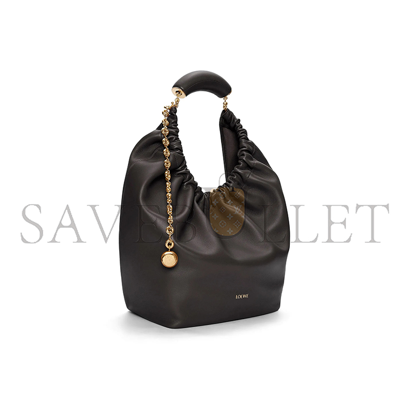 LOEWE MEDIUM SOFT NAPPA SHEEP LEATHER SQUEEZE BAG A914Q37X01-1100 (34*33*13.5cm)