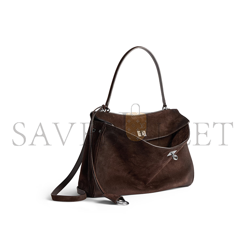 BALENCIAGA WOMEN'S RODEO HANDBAG MEDIUM IN LIGHT ESPRESSO 7897722AB4G2308 (35*23.3*10.9cm) BALENCIAGA WOMEN'S RODEO HANDBAG MEDIUM IN LIGHT ESPRESSO 7897722AB4G2308 (35*23.3*10.9cm)