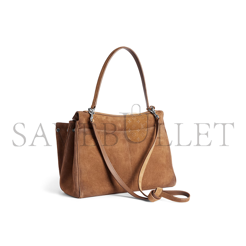 BALENCIAGA WOMEN'S RODEO HANDBAG MEDIUM IN CAMEL 7897722AB4G2533 (35*23.3*10.9cm) BALENCIAGA WOMEN'S RODEO HANDBAG MEDIUM IN CAMEL 7897722AB4G2533 (35*23.3*10.9cm)