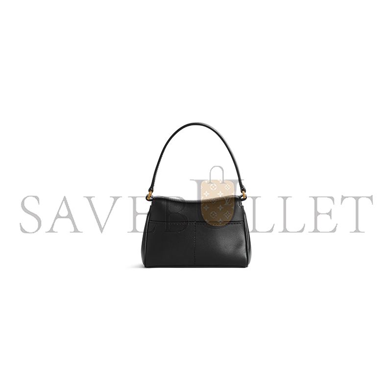 BALENCIAGA WOMEN'S RODEO BAG WITH CHAIN NANO IN BLACK 8194292ABKX1000 (16*9.9*4.5cm) BALENCIAGA WOMEN'S RODEO BAG WITH CHAIN NANO IN BLACK 8194292ABKX1000 (16*9.9*4.5cm)
