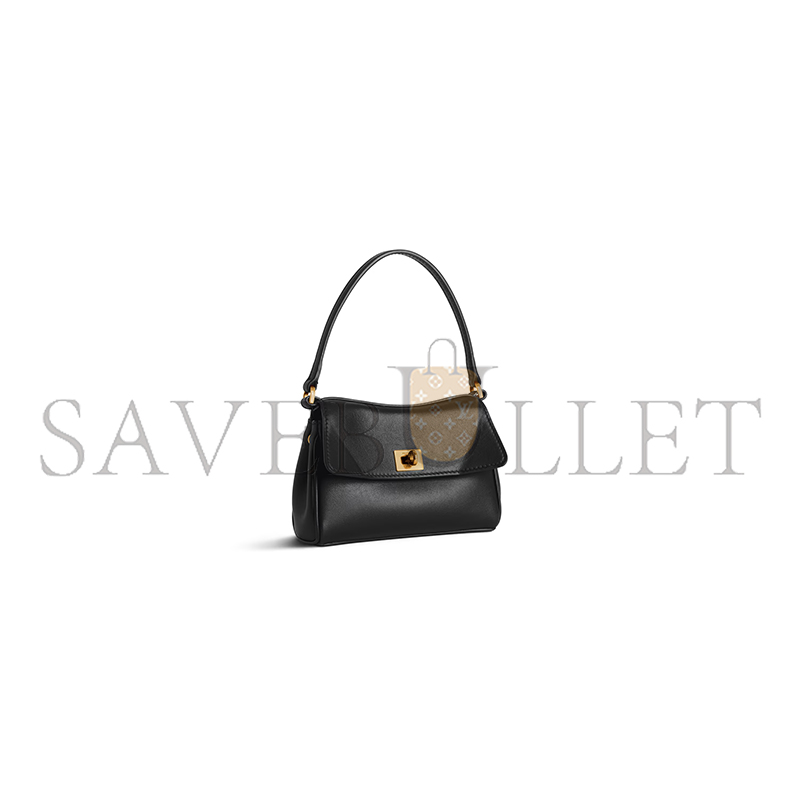 BALENCIAGA WOMEN'S RODEO BAG WITH CHAIN NANO IN BLACK 8194292ABKX1000 (16*9.9*4.5cm) BALENCIAGA WOMEN'S RODEO BAG WITH CHAIN NANO IN BLACK 8194292ABKX1000 (16*9.9*4.5cm)