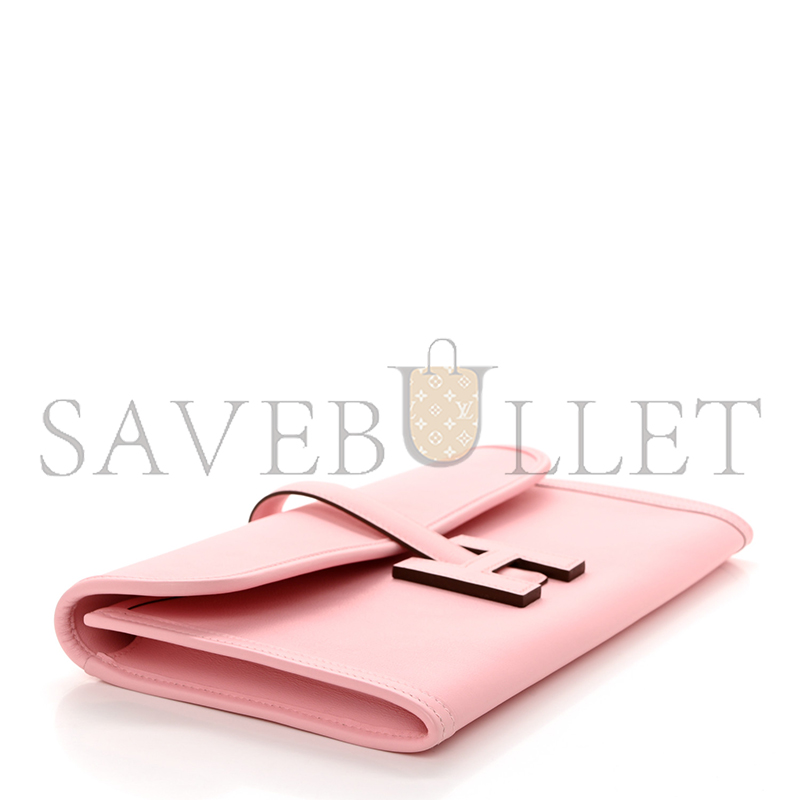 HERMES MASTER SWIFT JIGE ELAN 29 CLUTCH ROSE SAKURA 1475811 (29*15*3cm)