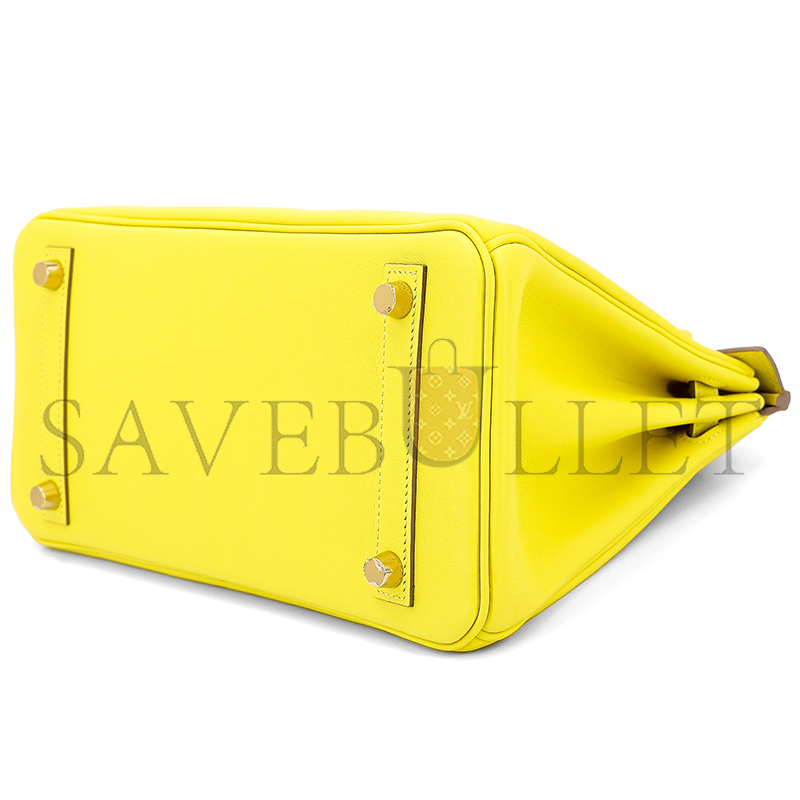 HERMES BIRKIN 25 LIME SWIFT 10132142 (25*20*13cm)