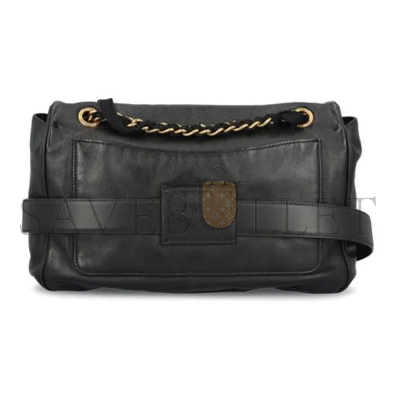 BALENCIAGA WOMEN'S MODU FLAP CHAIN BAG IN BLACK 8117812ABIW1060 (29.8*20*8.8cm)