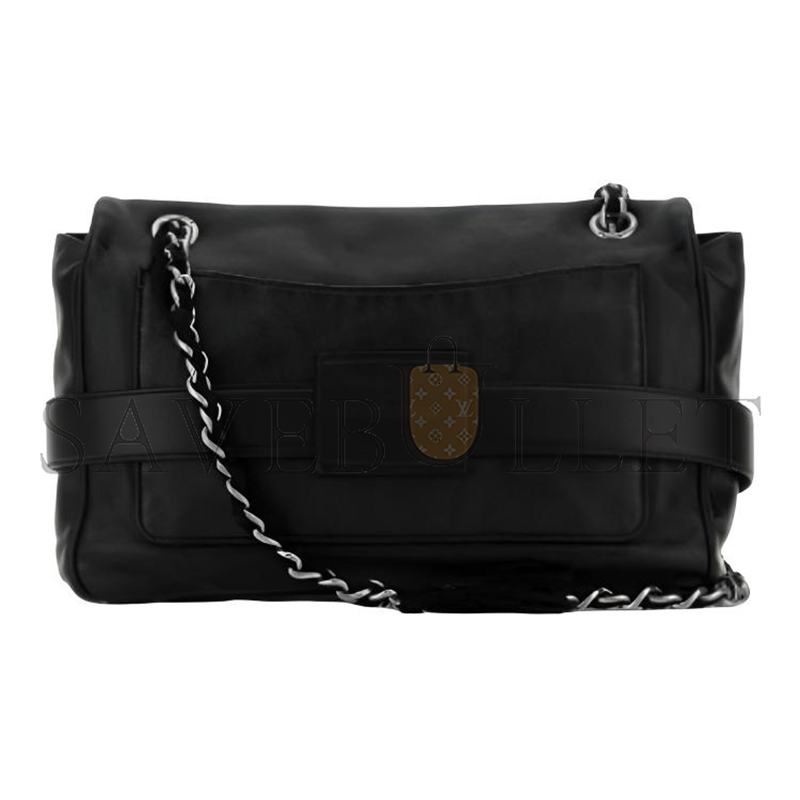 BALENCIAGA WOMEN'S MODU FLAP CHAIN BAG IN BLACK 8117812ABIV1060 (29.8*20*8.8cm)