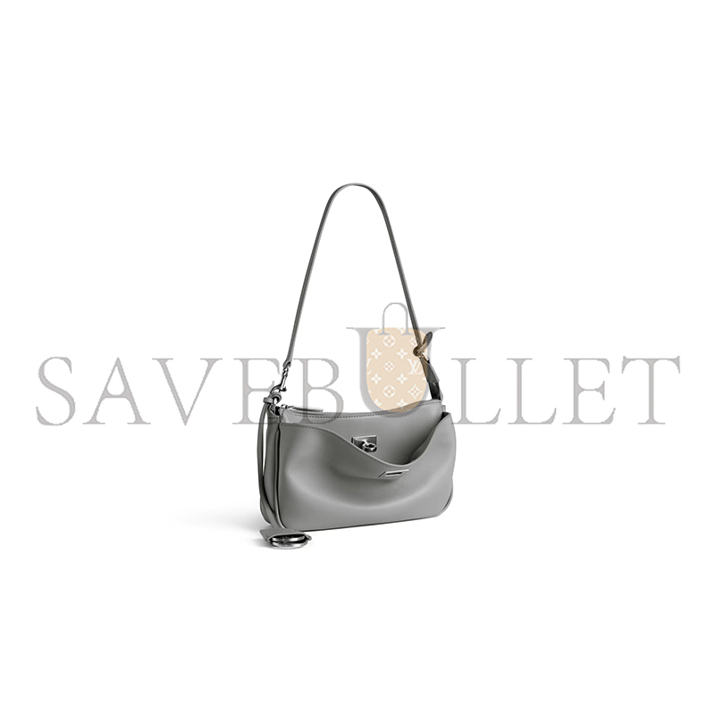BALENCIAGA WOMEN'S RODEO SLING POCHETTE IN CLOUD GREY 8141112ABLV1142 (22*12*5cm) BALENCIAGA WOMEN'S RODEO SLING POCHETTE IN CLOUD GREY 8141112ABLV1142 (22*12*5cm)
