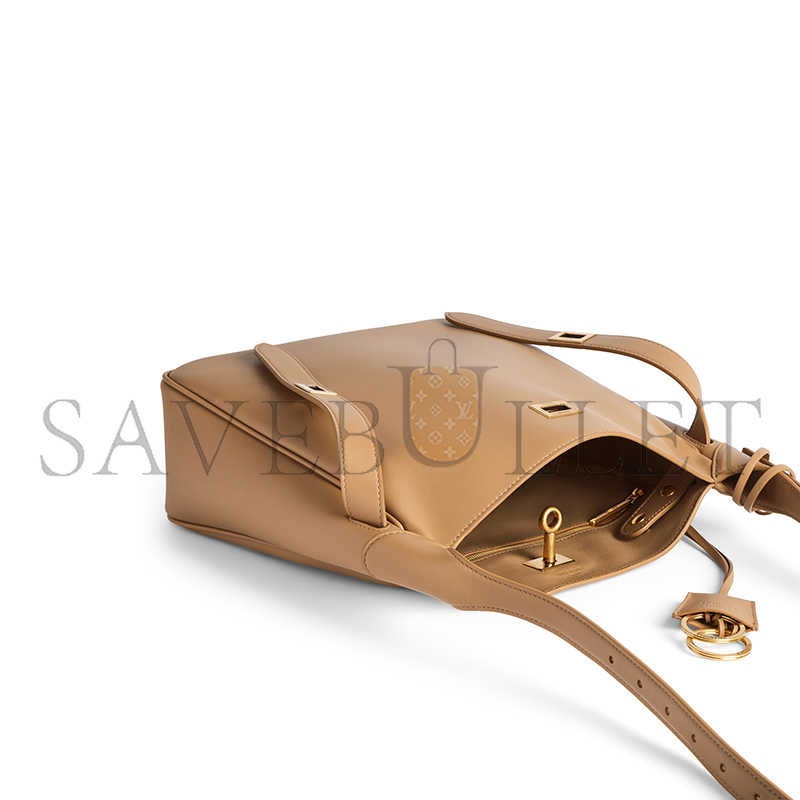 BALENCIAGA WOMEN'S BEL AIR HOBO BAG SMALL IN LATTE 8110182ABAV2621 (26.9*25.9*9.9cm) BALENCIAGA WOMEN'S BEL AIR HOBO BAG SMALL IN LATTE 8110182ABAV2621 (26.9*25.9*9.9cm)
