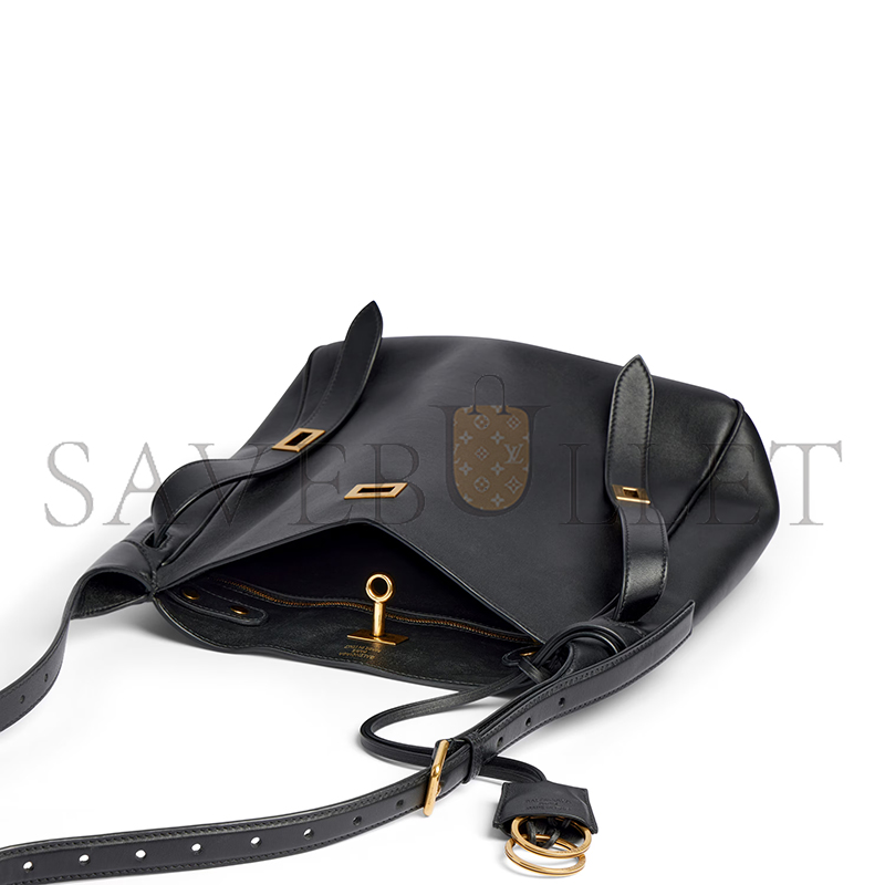 BALENCIAGA WOMEN'S BEL AIR HOBO BAG SMALL IN BLACK 8110182ABAV1000 (26.9*25.9*9.9cm) BALENCIAGA WOMEN'S BEL AIR HOBO BAG SMALL IN BLACK 8110182ABAV1000 (26.9*25.9*9.9cm)