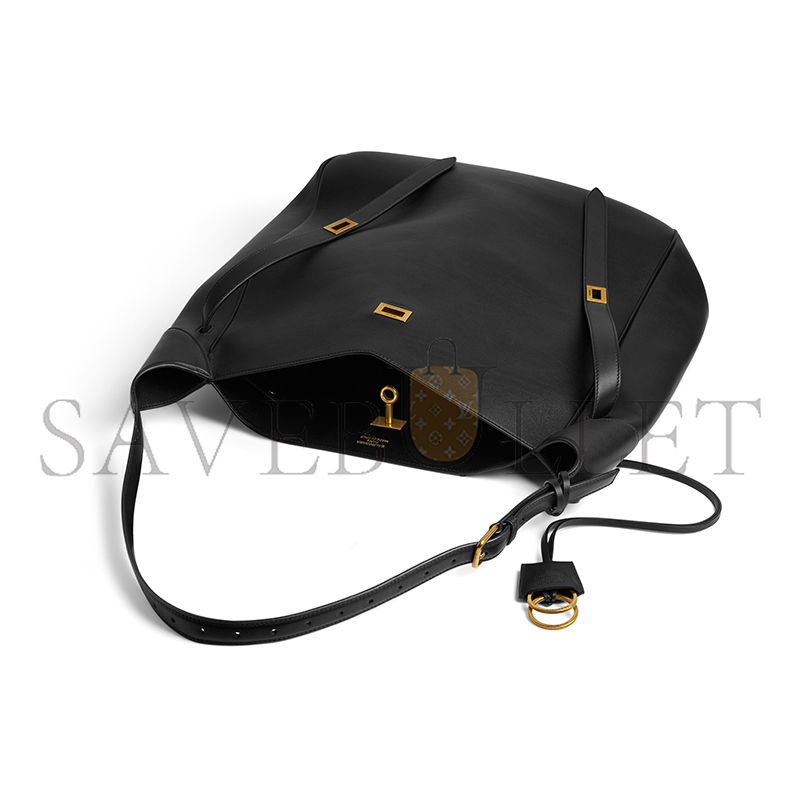 BALENAIAGA WOMEN'S BEL AIR HOBO BAG LARGE IN BLACK 8057582ABAV1000 (43.9*39.8*14.9cm) BALENAIAGA WOMEN'S BEL AIR HOBO BAG LARGE IN BLACK 8057582ABAV1000 (43.9*39.8*14.9cm)