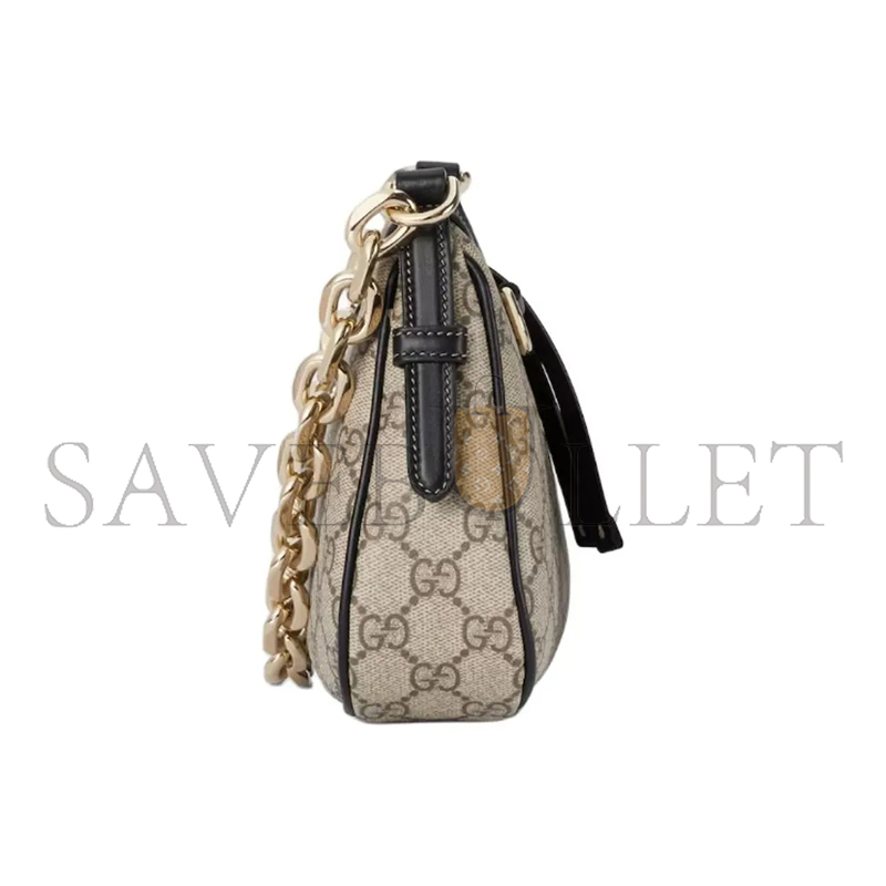 GUCCI GG EMBLEM SMALL SHOULDER BAG 847447 (24*16.5*5.5cm)