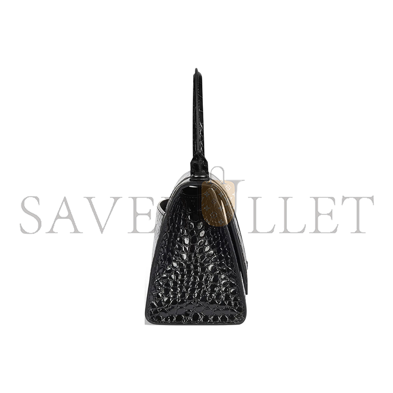 BALENCIAGA WOMEN'S HOURGLASS HANDBAG SMALL IN BLACK 5935461LR671000 (22.9*15*9.9cm)