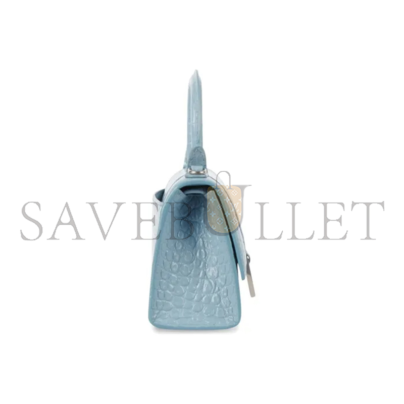 BALENCIAGA WOMEN'S HOURGLASS HANDBAG XS IN SKY BLUE 5928331LR6Y4712 (18.8*13*7.9cm)