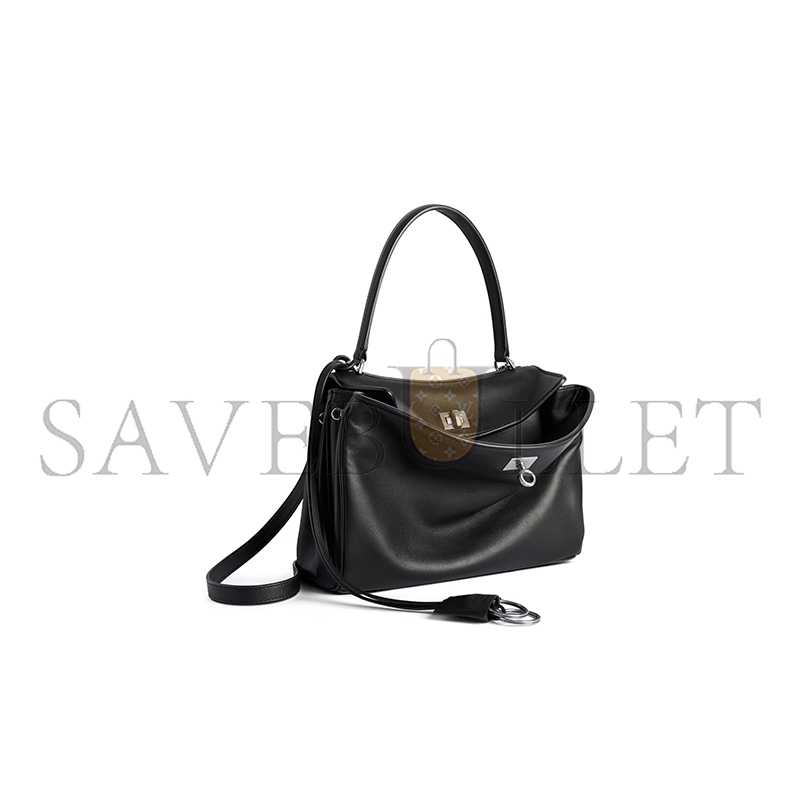 BALENCIAGA WOMEN'S RODEO HANDBAG SMALL IN BLACK 7897792AA4U1000 (27*20*10cm) BALENCIAGA WOMEN'S RODEO HANDBAG SMALL IN BLACK 7897792AA4U1000 (27*20*10cm)