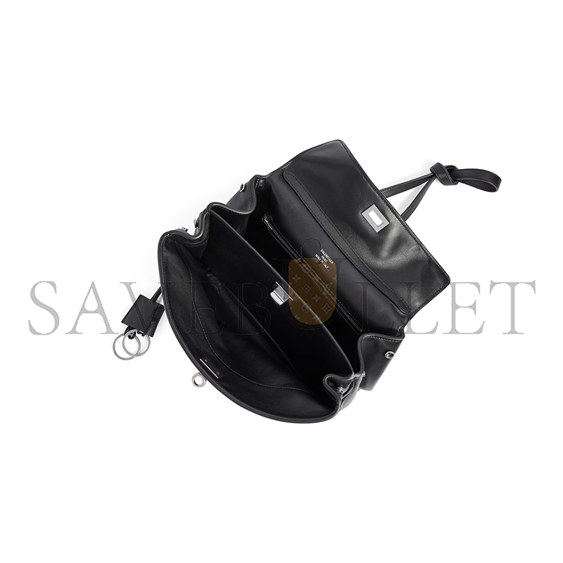 BALENCIAGA WOMEN'S RODEO HANDBAG SMALL IN BLACK 7897792AA4U1000 (27*20*10cm) BALENCIAGA WOMEN'S RODEO HANDBAG SMALL IN BLACK 7897792AA4U1000 (27*20*10cm)