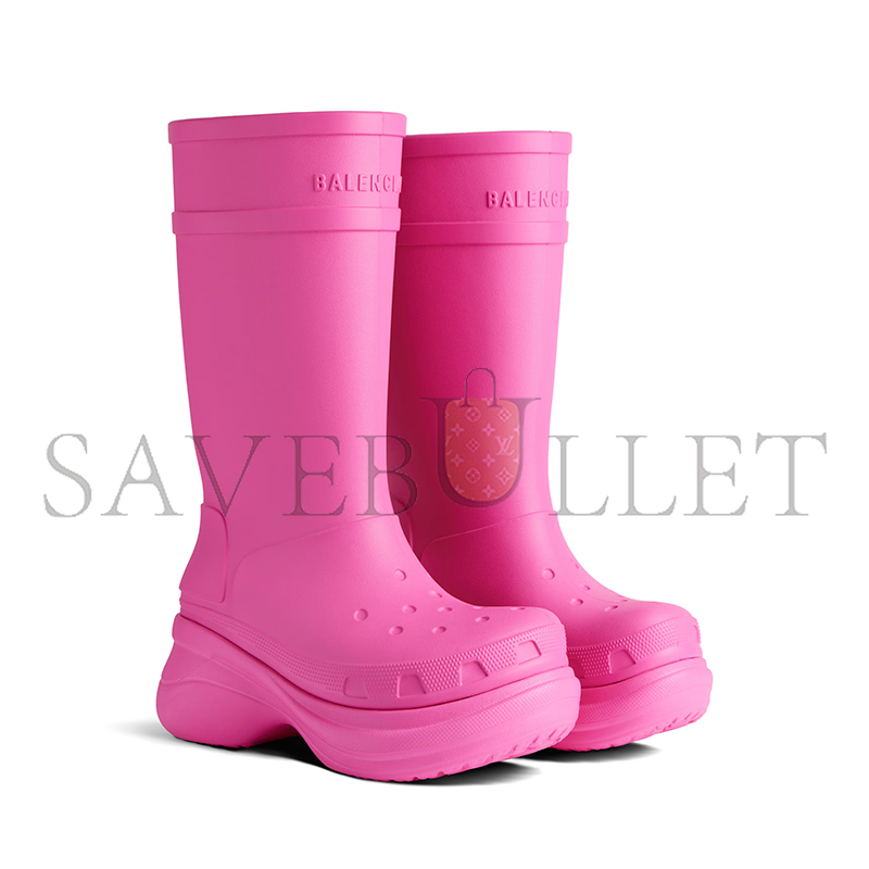 BALENCIAGA WOMEN'S CROCS™ BOOT IN BRIGHT PINK 677388W1S8E5300 BALENCIAGA WOMEN'S CROCS™ BOOT IN BRIGHT PINK 677388W1S8E5300