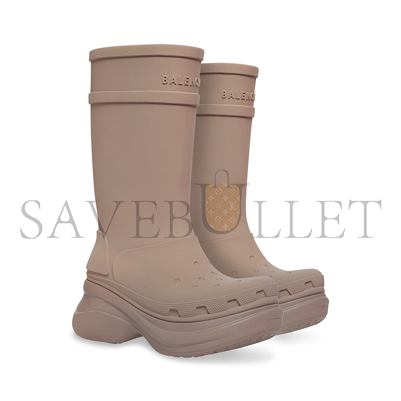 BALENCIAGA WOMEN'S CROCS™ BOOT IN BEIGE 677388W1S8E2500 BALENCIAGA WOMEN'S CROCS™ BOOT IN BEIGE 677388W1S8E2500