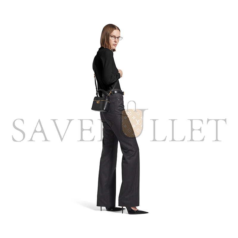 BALENCIAGA WOMEN'S RODEO VANITY IN BLACK 8455942AA4V1000 (18*12.9*8.3cm)
