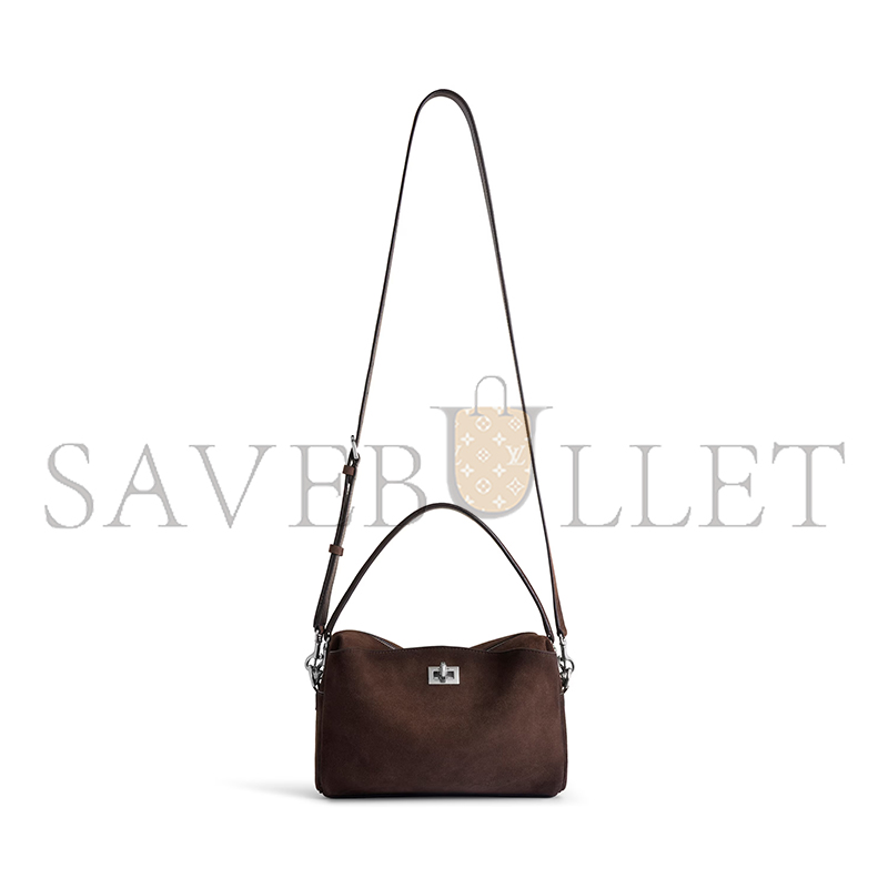 BALENCIAGA MEN'S RODEO CAMERA BAG IN LIGHT ESPRESSO 8455912AB4G2308 (22.8*15.4*9.9cm) BALENCIAGA MEN'S RODEO CAMERA BAG IN LIGHT ESPRESSO 8455912AB4G2308 (22.8*15.4*9.9cm)