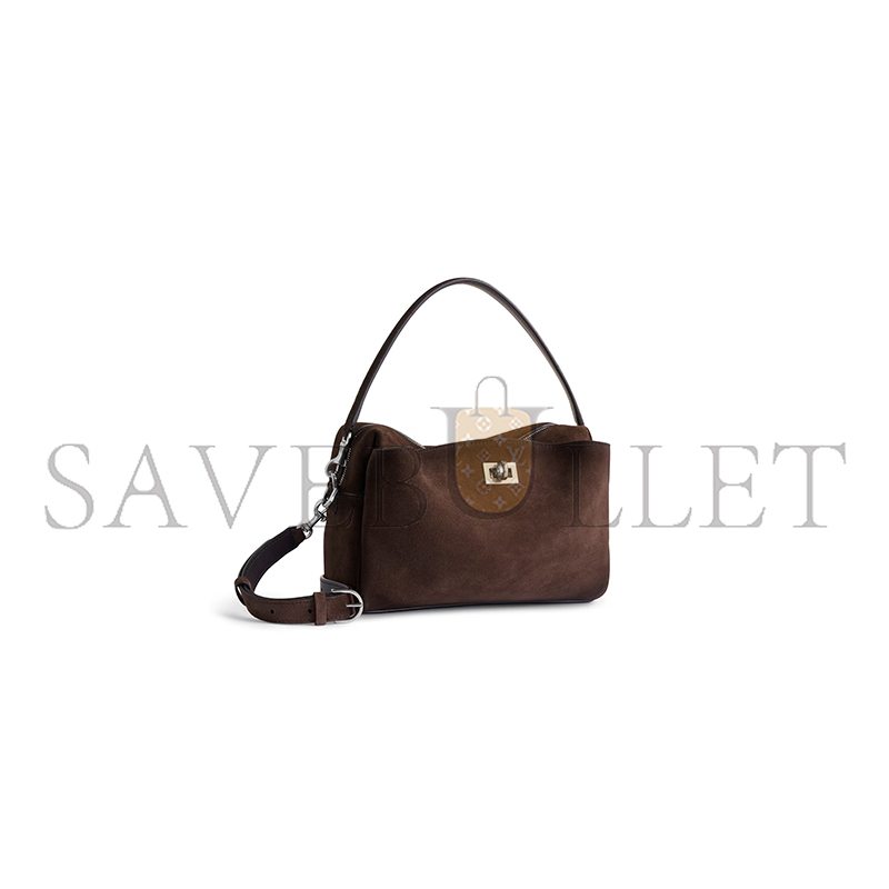 BALENCIAGA MEN'S RODEO CAMERA BAG IN LIGHT ESPRESSO 8455912AB4G2308 (22.8*15.4*9.9cm) BALENCIAGA MEN'S RODEO CAMERA BAG IN LIGHT ESPRESSO 8455912AB4G2308 (22.8*15.4*9.9cm)