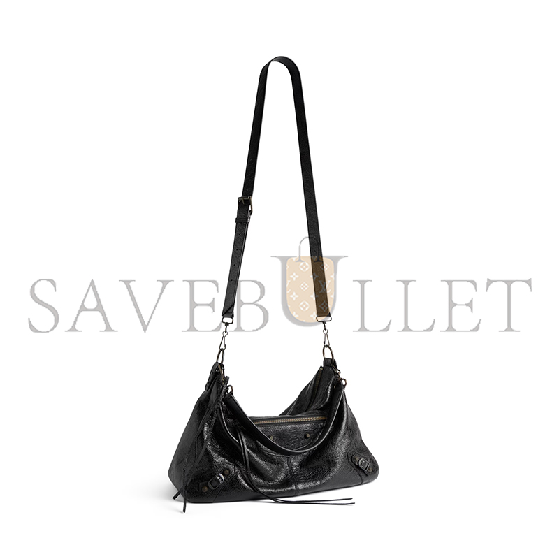BALENCIAGA MEN'S LE CITY MOTO MEDIUM IN BLACK 8461862ABEK1000 (27.9*19*13.9cm) BALENCIAGA MEN'S LE CITY MOTO MEDIUM IN BLACK 8461862ABEK1000 (27.9*19*13.9cm)
