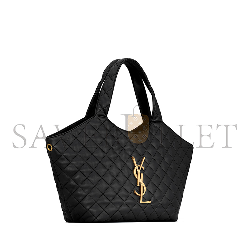 YSL ICARE MEDIUM IN QUILTED NAPPA 858191AAANG1000 (31*28*15cm) YSL ICARE MEDIUM IN QUILTED NAPPA 858191AAANG1000 (31*28*15cm)
