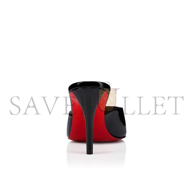 CHRISTIAN LOUBOUTIN MISS Z MULE80 MM MULES PATENT CALF LEATHER BLACK WOMEN 1250997B439 CHRISTIAN LOUBOUTIN MISS Z MULE80 MM MULES PATENT CALF LEATHER BLACK WOMEN 1250997B439