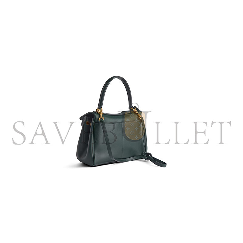 BALENCIAGA WOMEN'S RODEO HANDBAG MINI IN PINE GREEN 7954562AA4V3614 (22.8*9.9*8.3cm) BALENCIAGA WOMEN'S RODEO HANDBAG MINI IN PINE GREEN 7954562AA4V3614 (22.8*9.9*8.3cm)