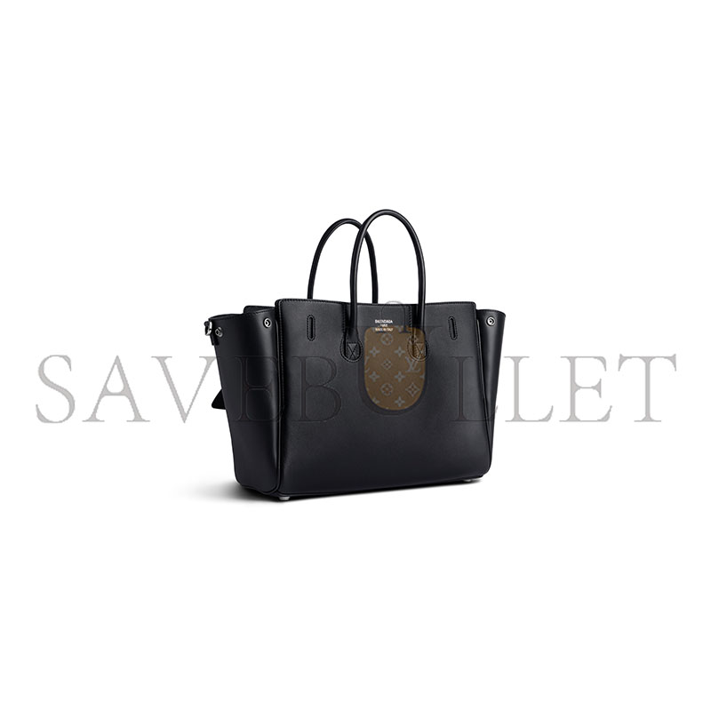 BALENCIAGA WOMEN'S BEL AIR CARRY ALL BAG SMALL IN BLACK 8356892ABAW1000 (30*20*12cm) BALENCIAGA WOMEN'S BEL AIR CARRY ALL BAG SMALL IN BLACK 8356892ABAW1000 (30*20*12cm)