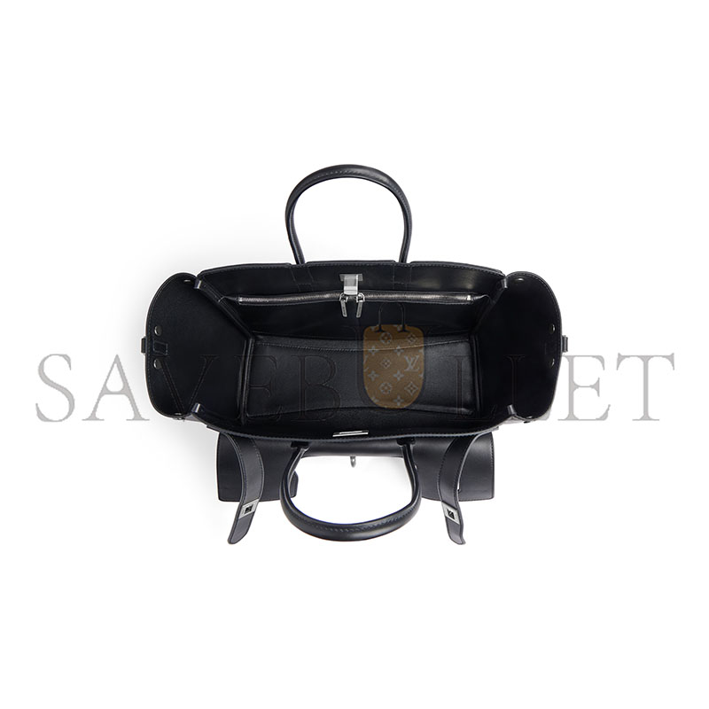 BALENCIAGA WOMEN'S BEL AIR CARRY ALL BAG SMALL IN BLACK 8356892ABAW1000 (30*20*12cm) BALENCIAGA WOMEN'S BEL AIR CARRY ALL BAG SMALL IN BLACK 8356892ABAW1000 (30*20*12cm)
