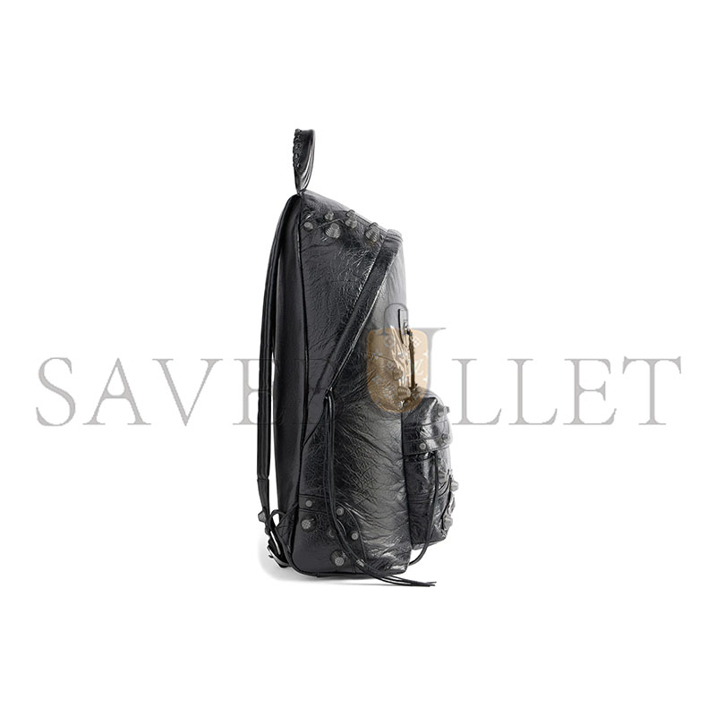 BALENCIAGA MEN'S LE CAGOLE BACKPACK IN BLACK 7662972AAXD1000 (45.9*35*18cm)