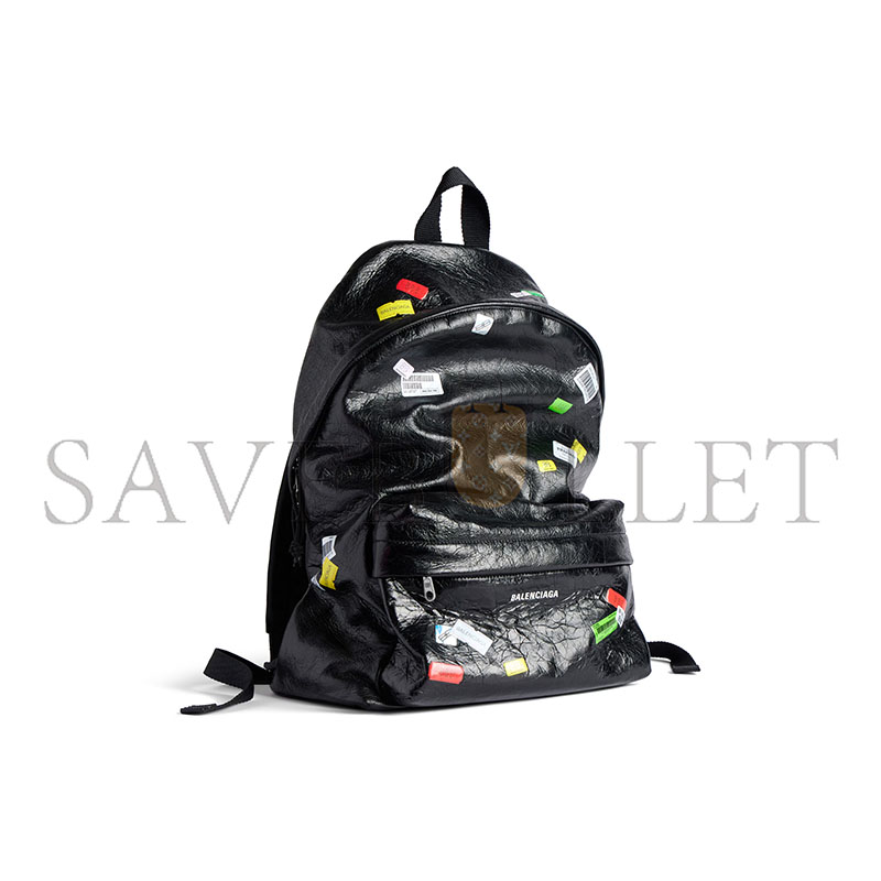 BALENCIAGA MEN'S EXPLORER BACKPACK IN BLACKMULTICOLOR 5032212AB531084 (47*35*20cm) BALENCIAGA MEN'S EXPLORER BACKPACK IN BLACKMULTICOLOR 5032212AB531084 (47*35*20cm)